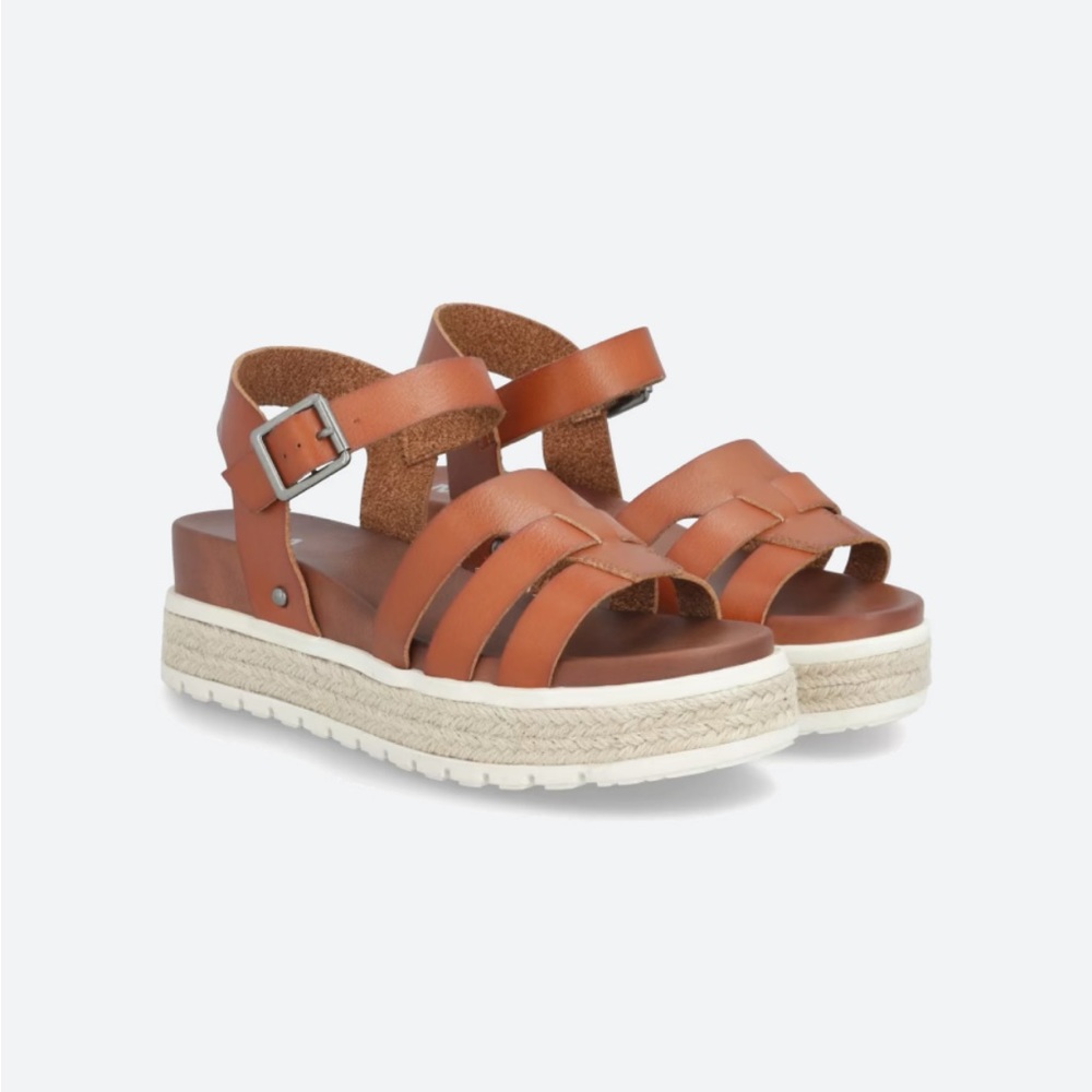 MIA Leather Wedge Sandal -never worn